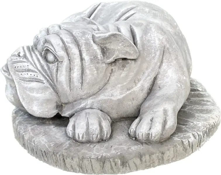 Product image 12 of the product “Spike -Small bulldog lying on Base, 38cm L | cast stone ”